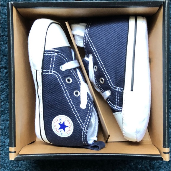 Converse Other - Navy blue converse size 3 crib shoes, BNIB CHUCKS